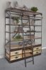 Large Industrial Shelf with an 80-Inch-Tall Ladder