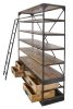 Large Industrial Shelf with an 80-Inch-Tall Ladder