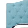 Alipaz Contemporary Twin Size Headboard, Blue