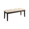 Dodson I Contemporary Bench, Ivory