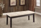 Dodson I Contemporary Bench, Ivory
