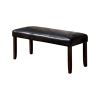 Brent Transitional Bench, Espresso & Dark Cherry