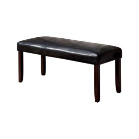 Brent Transitional Bench, Espresso & Dark Cherry