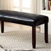 Brent Transitional Bench, Espresso & Dark Cherry