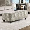 Stefano Contemporary Ottoman, Light Mocha Finish