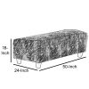 Stefano Contemporary Ottoman, Light Mocha Finish