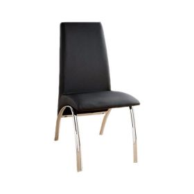 Glenview Contemporary Side Chair, Black Finish Set Of 2