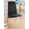 Glenview Contemporary Side Chair, Black Finish Set Of 2