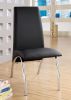 Glenview Contemporary Side Chair, Black Finish Set Of 2