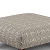 Parker Contemporary Ottoman, Triangle Pattern