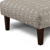 Parker Contemporary Ottoman, Triangle Pattern