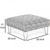 Parker Contemporary Ottoman, Triangle Pattern