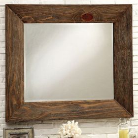 Coimbra Mirror In Rustic Natural Tone Finish