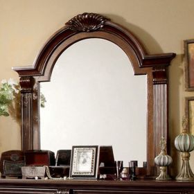 Esperia Luxurious English Style Mirror , Brown Cherry