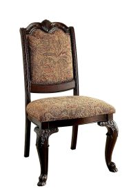 Bellagio Traditional Fabric Side Chair, Set Of 2