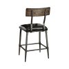 MULLANE Industrial Counter Height Chair, Gray, Set of Two