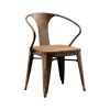 Cooper I Industrial Side Chair, Natural Elm Finish, Set of 2