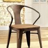 Cooper I Industrial Side Chair, Natural Elm Finish, Set of 2