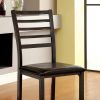 Colman Transitional Side Chair, Black, Set of 4