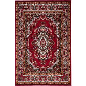 Shinta Contemporary Area Rug Red