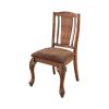 41 Inch Wood Dining Chair, Traditional, Slatted Backrest, Set of 2, Brown