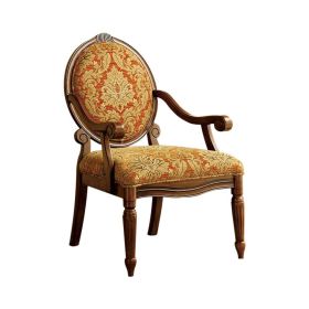 Hammond Traditional Hammond Accent Chair, Antique Oak Finish