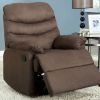 Plesant Valley Transitional Recliner Chair With Microfiber, Light Brown