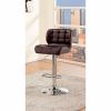 Kori Contemporary Bar Chair, Brown Finish