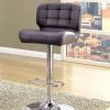 Kori Contemporary Bar Chair, Gray Finish