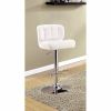 Kori Contemporary Bar Chair, White Finish