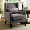 Tomar Transitional Accent Chair With Gray Color