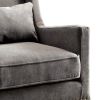 Tomar Transitional Accent Chair With Gray Color