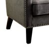 Tomar Transitional Accent Chair With Gray Color
