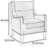 Tomar Transitional Accent Chair With Gray Color