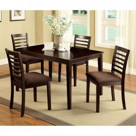 Eaton 5 PC. Dining Table Set, Espresso Finish