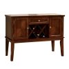 Hillsview I Transitional Style Server, Brown Cherry