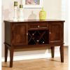 Hillsview I Transitional Style Server, Brown Cherry