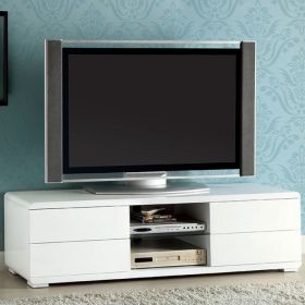 Cerro Brilliant 59" Tv Console Modern Style, White