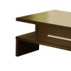 17 inch Contemporary 1 Drawer Wooden Coffee Table, Brown