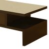 17 inch Contemporary 1 Drawer Wooden Coffee Table, Brown