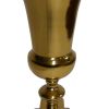 24 Inches Aluminum Vase with Pedestal Base, Gold