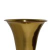 24 Inches Aluminum Vase with Pedestal Base, Gold
