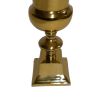 24 Inches Aluminum Vase with Pedestal Base, Gold