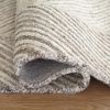 Kaye 10 x 7 Modern Area Rug, Soft Fabric Dotted Gray Brown Chevron, Large