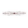 Traditionally Carved Metal Wall Plaque With Scrollwork, Brown