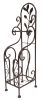Benzara Classic Free standing Metal Toilet Paper Holder, Bronze