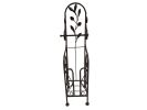 Benzara Classic Free standing Metal Toilet Paper Holder, Bronze