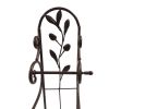 Benzara Classic Free standing Metal Toilet Paper Holder, Bronze
