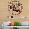 Aesthetically Charmed Round Metal Wall Decor, Multicolor
