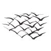 Benzara Metal Flock of Flying Birds Wall Decor,  Black